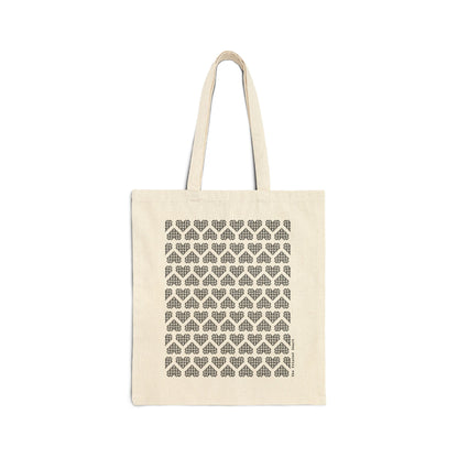 The Printed Heart - Tote Bag - Black Hearts