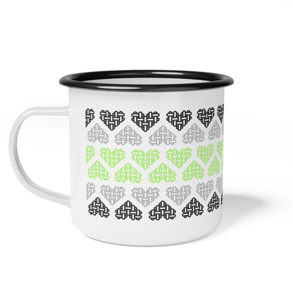The Printed Heart - Agender Pride Mug