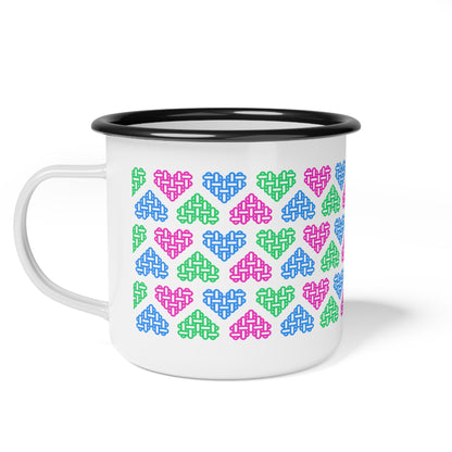 The Printed Heart - Polysexual Pride Mug