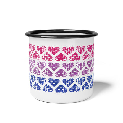 Enamel Mug - Bisexual Pride Flag Colours