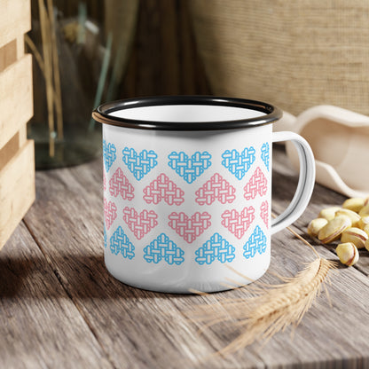 Enamel Mug - Transgender Pride Flag Colours