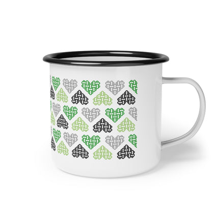 The Printed Heart - Aromantic Pride Mug