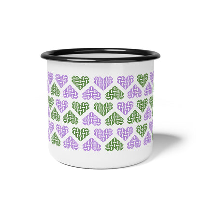 Genderqueer Pride Flag Colours Mixed - Enamel Mug