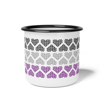 Enamel Mug - Asexual Pride Flag Colors
