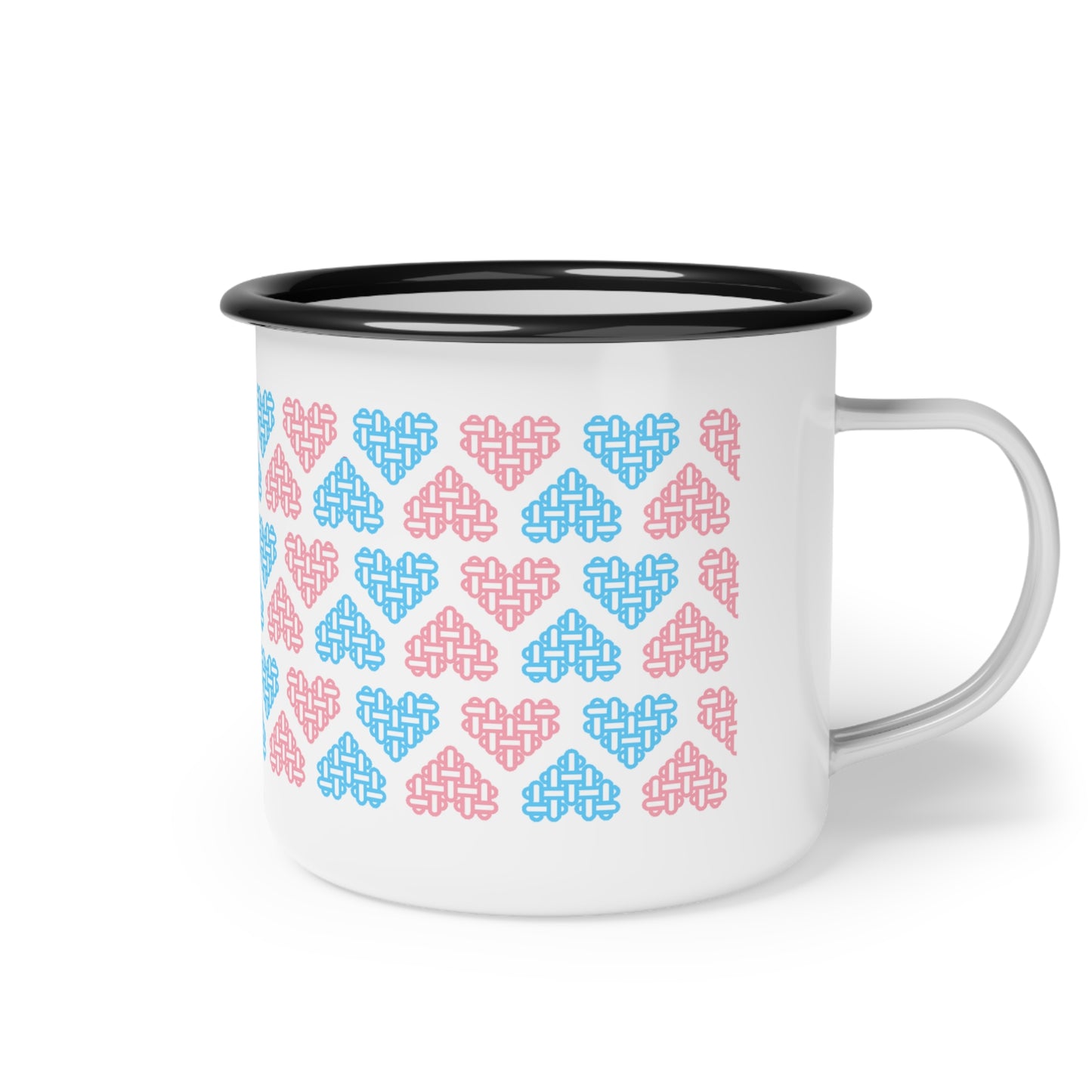 Enamel Mug - Mixed Transgender Pride Flag Colours