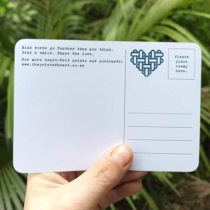 The Printed Heart - Heart Print Postcard Set of 10 – Black and Yellow
